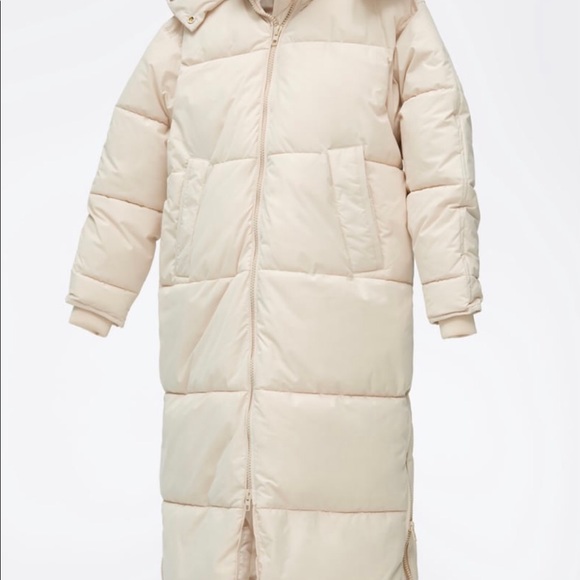 ZARA Women's Water Repellent Puffer Coat(Ecru, US M, L /EUR M, L) - Picture 9 of 15
